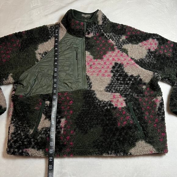 JoyLab Women’s Sherpa Half Zip Pullover Camouflage Sweatshirt Size X-Large - Picture 9 of 9
